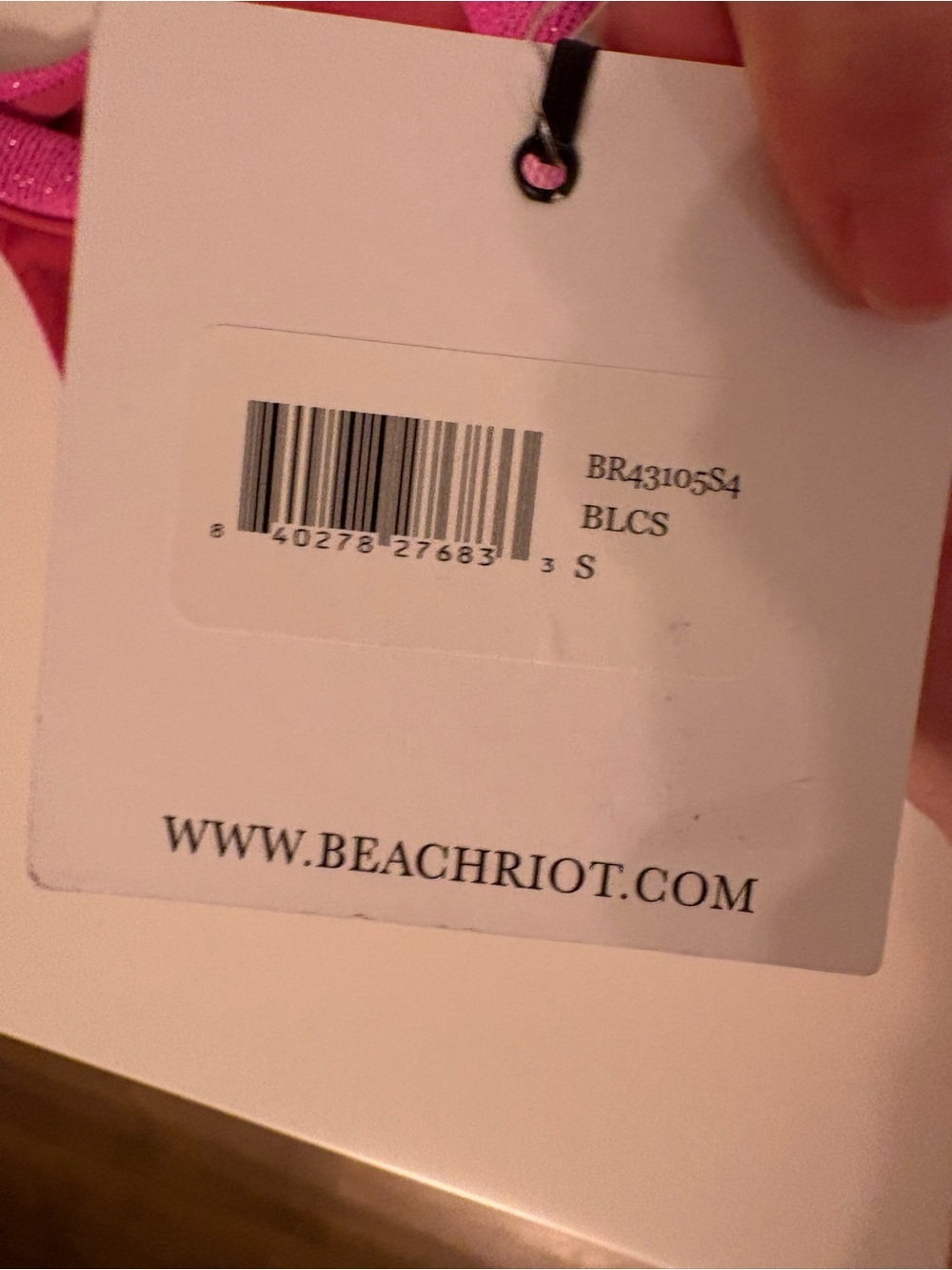 Beach Riot Pink, Mint & Light Pink Ribbed Two-Piece Swim Set - Picture 3 of 3